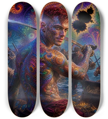 Psychedelic Redhead Fractal Pirate #11
