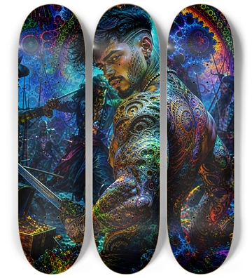 Psychedelic Gay Jet Black Fractal Pirate #17