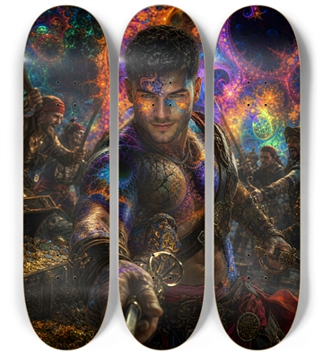 Psychedelic Gay Jet Black Fractal Pirate #30