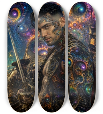 Psychedelic Gay Jet Black Fractal Pirate #13