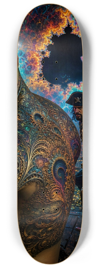 Psychedelic Gay Jet Black Fractal Pirate #9 #3