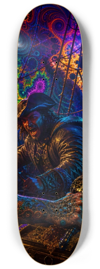 Psychedelic Gay Jet Black Fractal Pirate #32 #3
