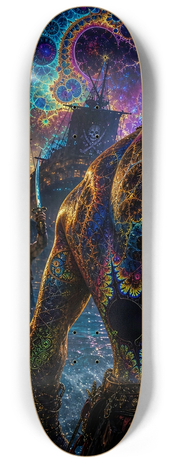 Psychedelic Gay Jet Black Fractal Pirate #6 #1
