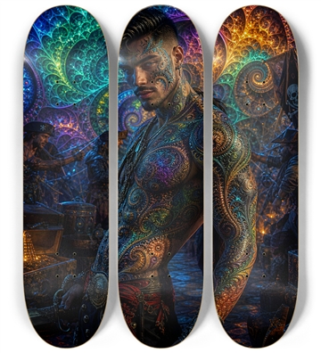 Psychedelic Gay Jet Black Fractal Pirate #15