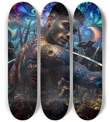 Psychedelic Gay Jet Black Fractal Pirate #10