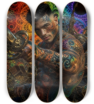 Psychedelic Gay Jet Black Fractal Pirate #14