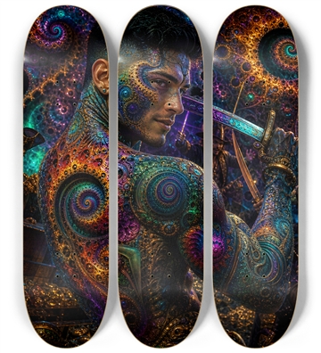 Psychedelic Gay Jet Black Fractal Pirate #16