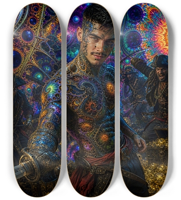 Psychedelic Gay Jet Black Fractal Pirate #28
