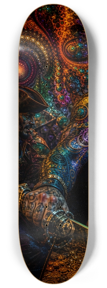 Psychedelic Gay Jet Black Fractal Pirate #4 #1