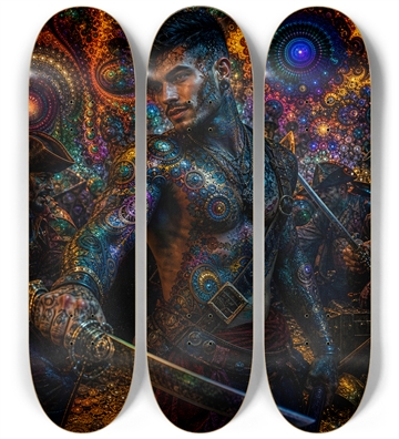 Psychedelic Gay Jet Black Fractal Pirate #4