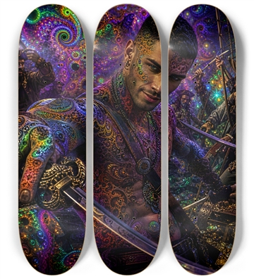 Psychedelic Gay Jet Black Fractal Pirate #21
