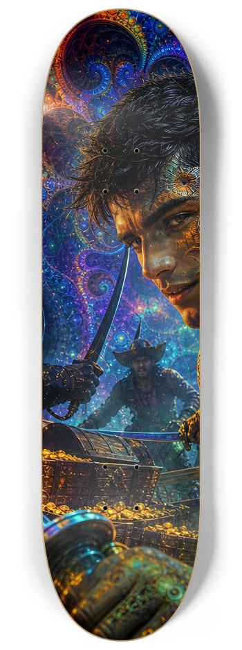 Psychedelic Gay Jet Black Fractal Pirate #24 #1