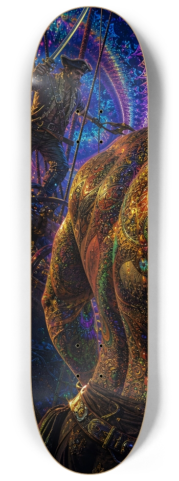 Psychedelic Gay Jet Black Fractal Pirate #8 #1