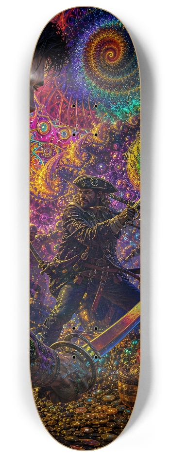 Psychedelic Gay Jet Black Fractal Pirate #8 #3