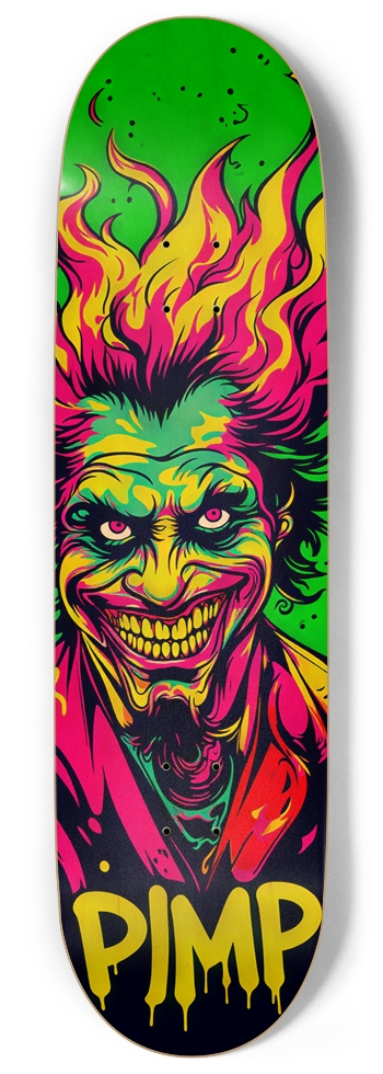 PIMP X BATWISE BAMBOO HYBRID DECk 011 ALL NATURAL  9 Inch Skateboard