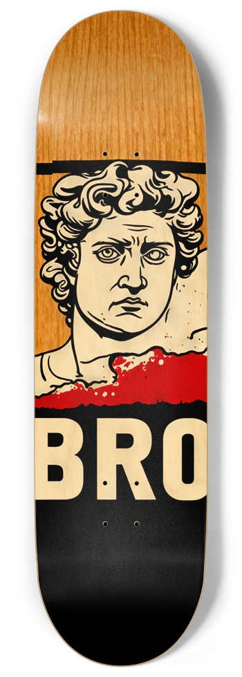BRO DOUG DECK 01 ALL NATURAL BAMBOO DECk 9 Inch Skateboard