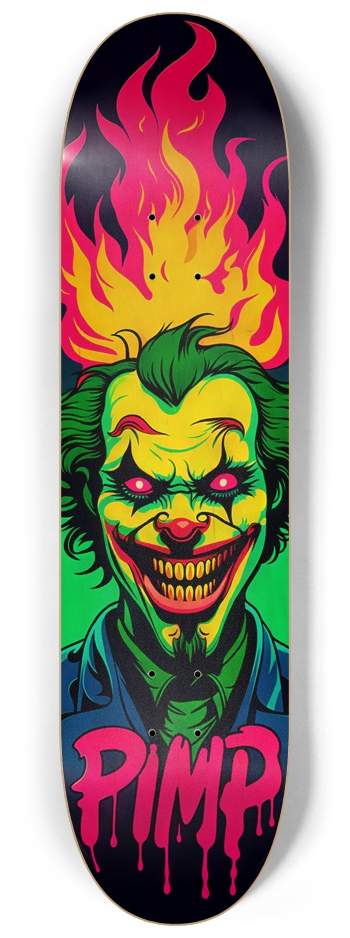 PIMP X BATWISE BAMBOO HYBRID DECk 02 ALL NATURAL 8-1/4 Skateboard Deck