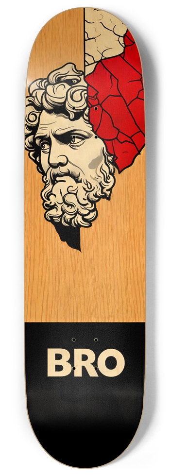 BRO ADAM SMITH DECK 01 ALL NATURAL 9 Inch Skateboard