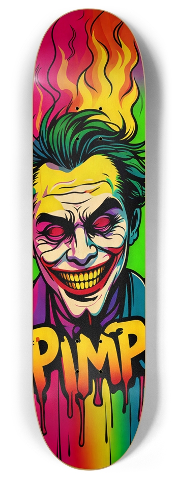 PIMP X BATWISE BAMBOO HYBRID DECk 03 ALL NATURAL 8 Inch Skateboard Deck