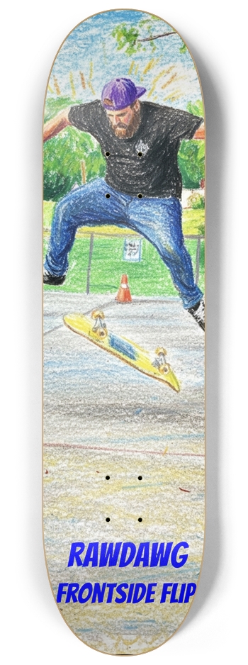 Clean frontside flip 8-1/4 Skateboard Deck
