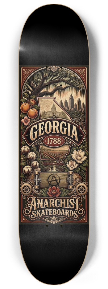 GREAT BOARDS OF THE SOUTH GEORGIA 8-1/4 Skateboard Deck