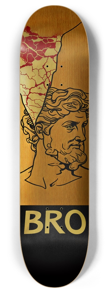 BRO PAULIE DECK 01 LIMITED EDITION KHAYA IVORENSIS DECK 8 Inch Skateboard Deck