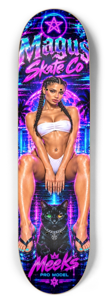 Magus Skate Co "Model Chole" Meeks Pro Model 8-1/2 Skateboard Deck