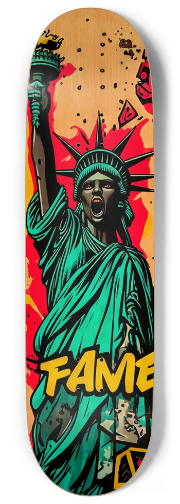 FAME LIBERTY FLIP DECK 01 ALL NATURAL 9 Inch Skateboard