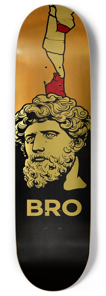 BRO WILL DECK 01 LIMITED EDITION AFRICAN SAPELE WOOD DECK 9 Inch Skateboard