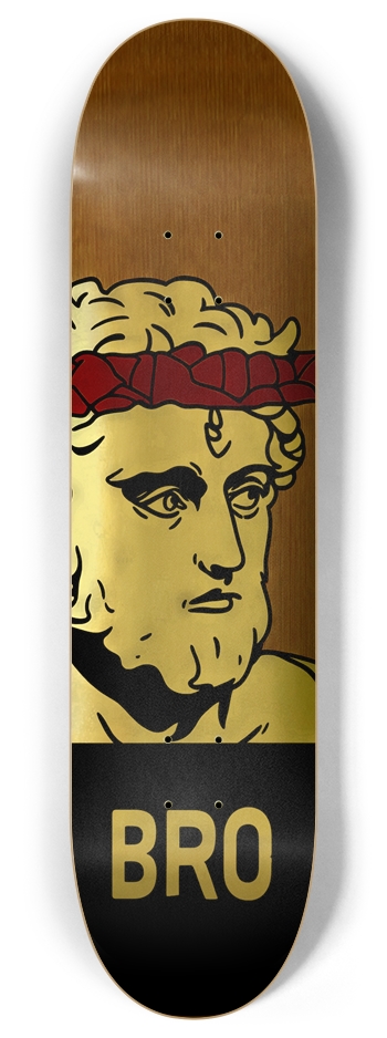 BRO JAKE PAUL GREEK GOD ALL NATURAL BAMBOO WOOD DECK 01 8 Inch Skateboard Deck