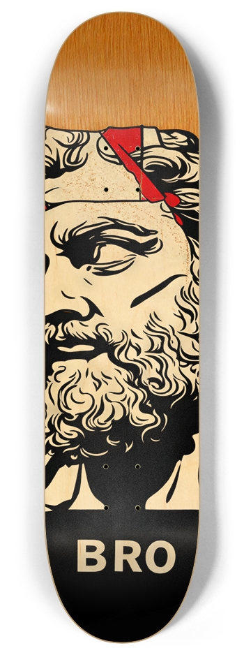 BRO DOWN DECK 01 ALL NATURAL BAMBOO DECK 8 Inch Skateboard Deck