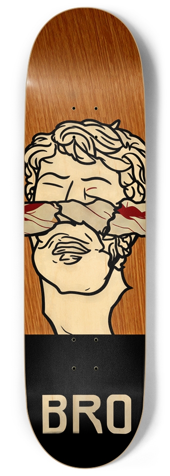 BRO NICHOLS ALL NATURAL BAMBOO WOOD DECK 01 9 Inch Skateboard