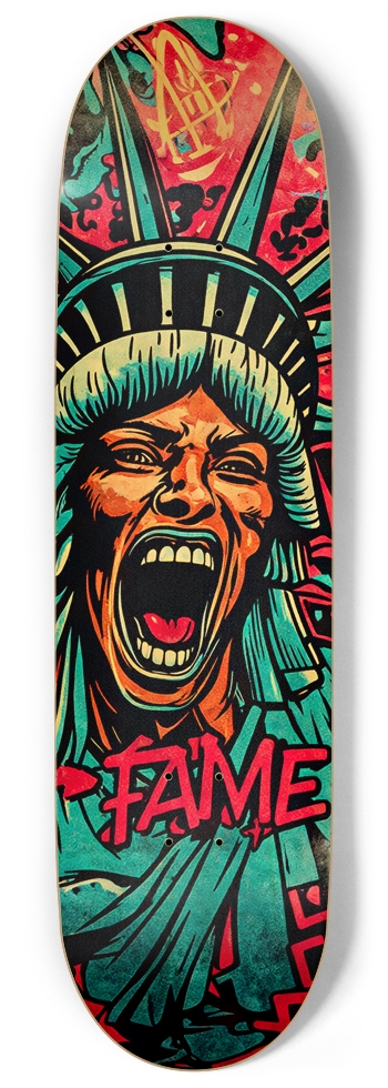 FAME SISTER LIBERTY FREEDOM LIP DECK 01 ALL NATURAL 9 Inch Skateboard