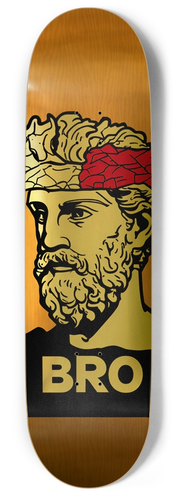 BRO TRIPPIN DECK 01 FATTY MACBRIDE LIMITED EDITION BAMBOO WOOD DECK 9 Inch Skateboard