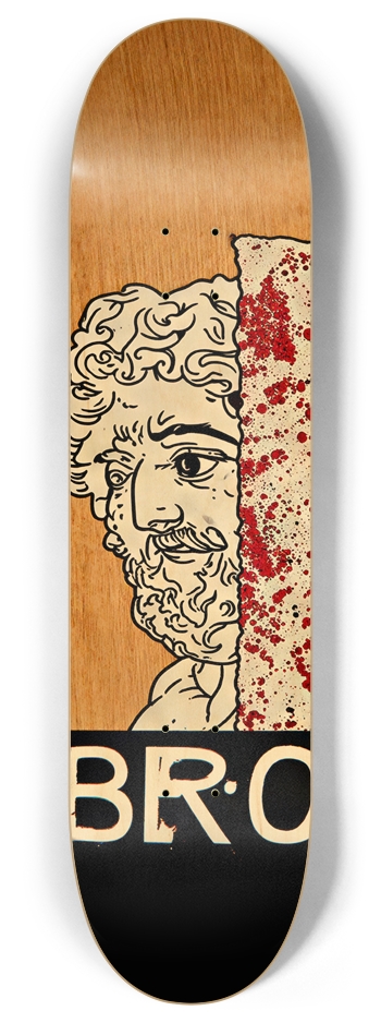 BRO HUI DECK 01 ALL NATURAL BAMBOO DECK 8 Inch Skateboard Deck