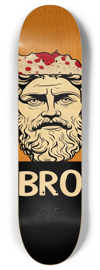 BRO JESUS DECK 01 ALL NATURAL OLIVE WOOD 8 Inch Skateboard Deck