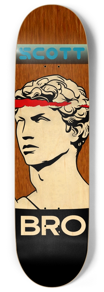 BRO SCOTT PILGRIM ALL NATURAL BAMBOO WOOD DECK 01 9 Inch Skateboard