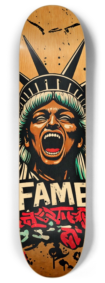 FAME SISTER LIBERTY FREEDOM LIP DECK 02 ALL NATURAL 8 Inch Skateboard Deck