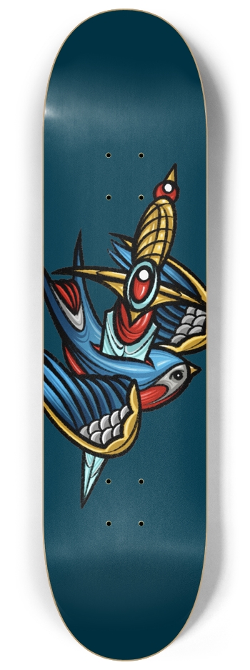 Sword Swallow 8-1/4 Skateboard Deck