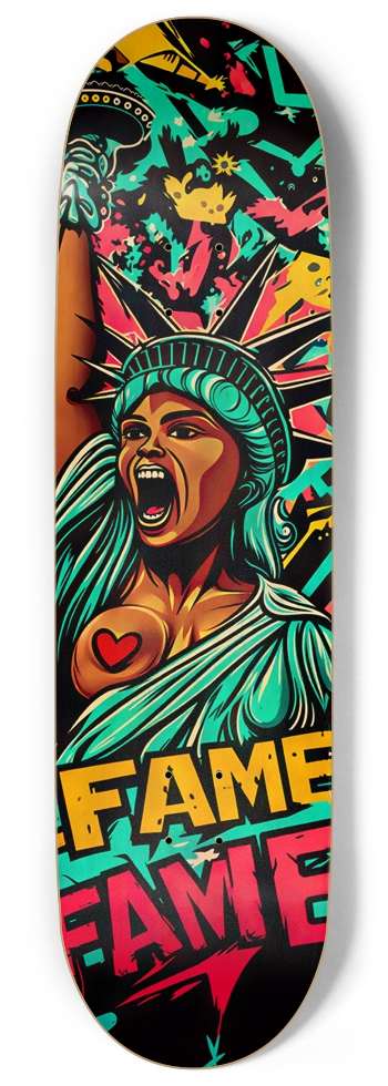 FAME LIBERTY NYC DECK 02 ALL NATURAL 9 Inch Skateboard