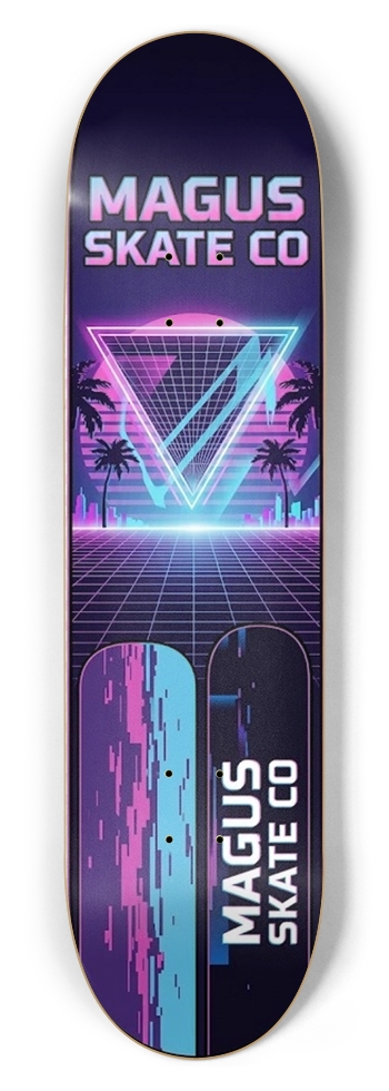 Magus Skate Co Vapor Wave Tropic 8-1/2 Skateboard Deck