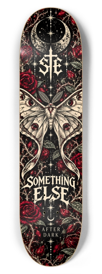 After Dark Lunar Moth — 7.75 7-3/4 Skateboard Deck