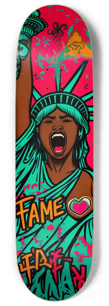 FAME LIBERTY NYC DECK 01 ALL NATURAL 9 Inch Skateboard