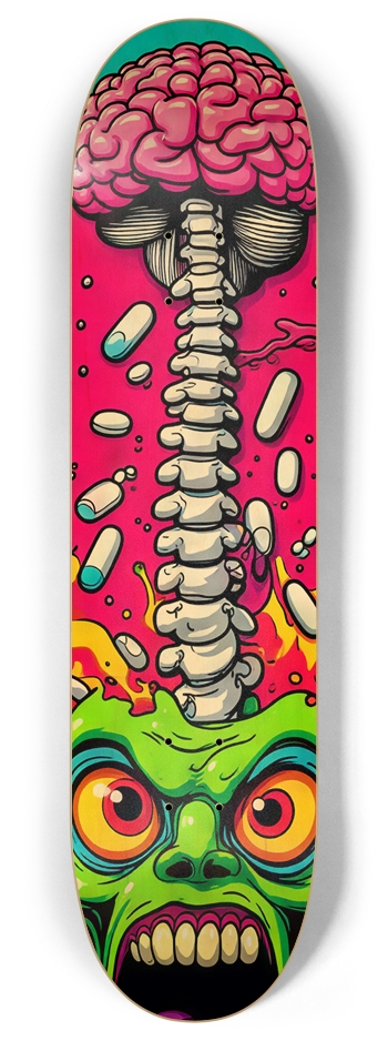 ZOMBRO BRAINS DECK 06 ALL NATURAL 8 Inch Skateboard Deck