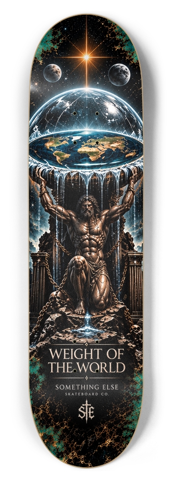 Weight of the World — Flat World 8-1/2 Skateboard Deck