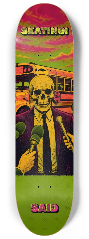 Never Said Busing - Wall Series #2 8-1/4 Skateboard Deck