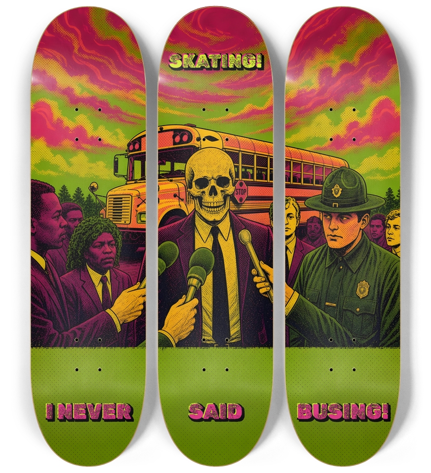 Never Said Busing - Wall Series 3 Deck Wall Series