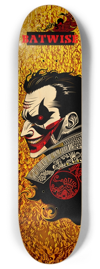 BATWISE BAMBOO X JAPAN CLOWN DECK 01 8 Inch Skateboard Deck