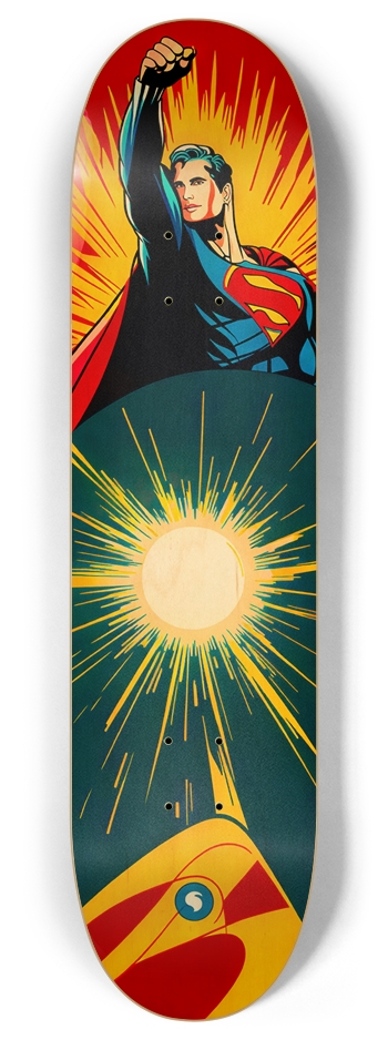 BATWISE - SUPES RENDITION COLLECTOR DECK 01 ALL NATURAL BAMBOO DECK 8 Inch Skateboard Deck