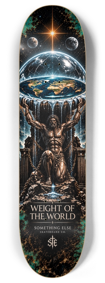 Weight of the World — Flat World — 8 inch 8 Inch Skateboard Deck